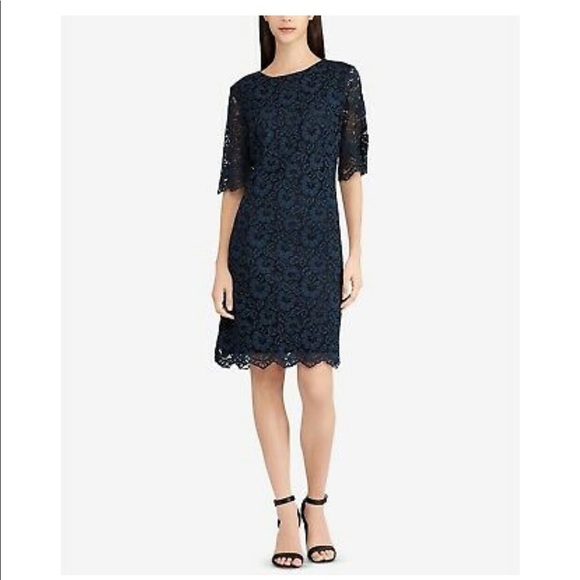 ✅American Living Floral Lace Crew Neck Dress NWT - Picture 1 of 4